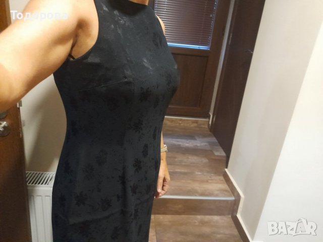 Дълга ,черна , стилна дамска рокля, снимка 6 - Рокли - 38002257