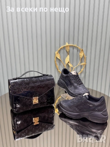 Louis Vuitton Комплект Дамска Чанта И Дамски Маратонки - Налични Различни Цветове И Модели Код SK406, снимка 12 - Чанти - 52870901