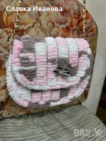Плетена Дамска чанта, снимка 2 - Чанти - 47730666