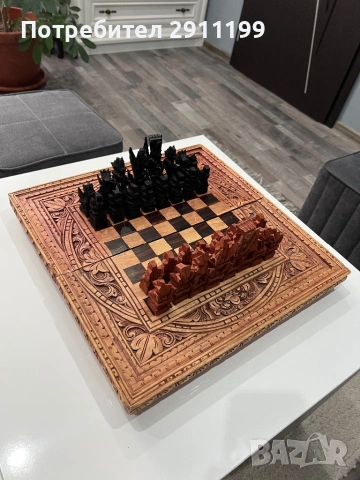 Антикварен шах от Китай, снимка 6 - Шах и табла - 53335560