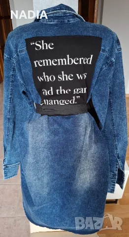 Дънкова рокла на Stela, снимка 2 - Рокли - 49149196