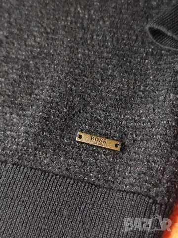 Hugo Boss оригинална мъжка блуза с дълъг ръкав, 100% мериносова вълна, размер L /S