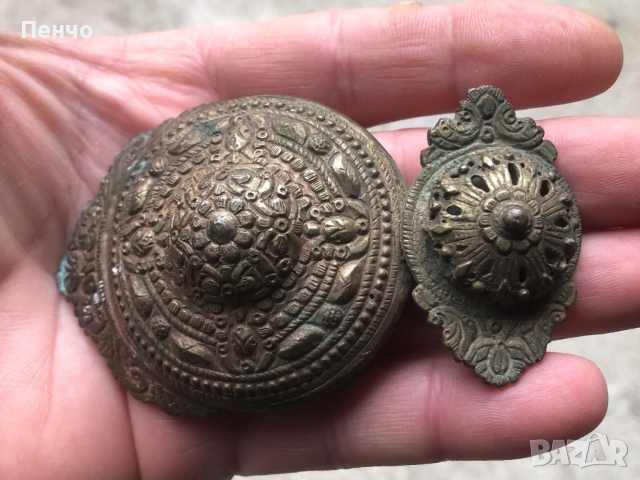 автентична възрожденска пафта - половинка, снимка 8 - Антикварни и старинни предмети - 50575543