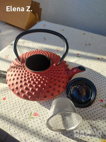 Красив чугунен чайник японски стил - чисто нов, снимка 8 - Други - 52798734