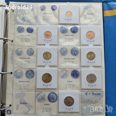 Евро монети 1c-2 Euro 2006 г. на първите 12 членки на Европейския Съюз, снимка 11 - Нумизматика и бонистика - 50604360