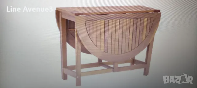 Градинска маса, 130x90x72 см, акация масив, снимка 5 - Маси - 49979171