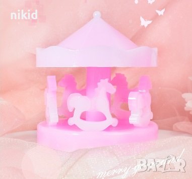 3D Въртележка Карусел и кончета конче силиконов молд форма смола гипс декор, снимка 4 - Форми - 38094643