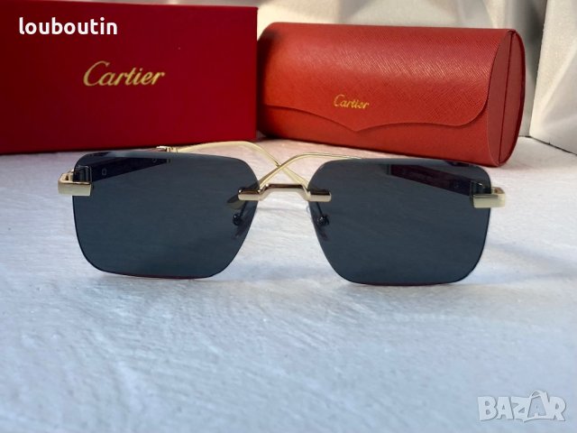 Cartier мъжки слънчеви очила с дървени дръжки, снимка 2 - Слънчеви и диоптрични очила - 42796957