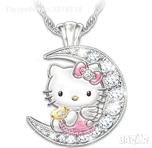 Медальон Hello Kitty, снимка 2 - Колиета, медальони, синджири - 50463083
