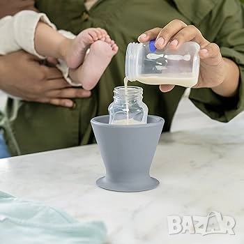 Поставка за бебешко шише Ingenuity Bokee Hands Free или чаша за пиене с една ръка, снимка 8 - Прибори, съдове, шишета и биберони - 51863236