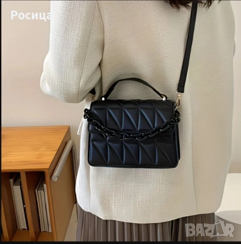 Черна дамска чантичка , снимка 7 - Чанти - 54181562