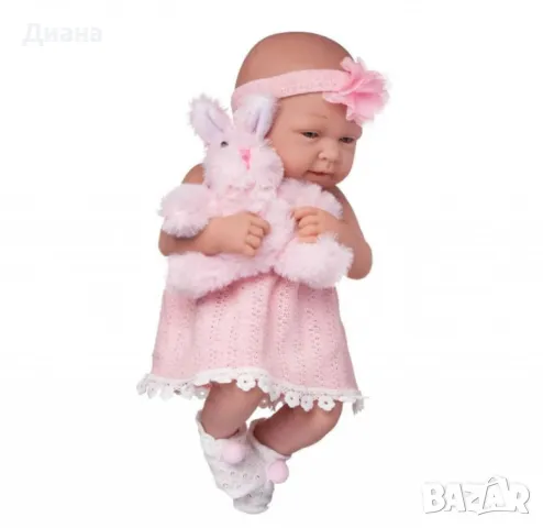 Кукла Junfa Pure Baby в розово 35см, снимка 5 - Кукли - 47865919