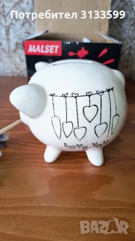 Керамична касичка "прасенце" за оцветяване , снимка 2 - Декорация за дома - 50854285