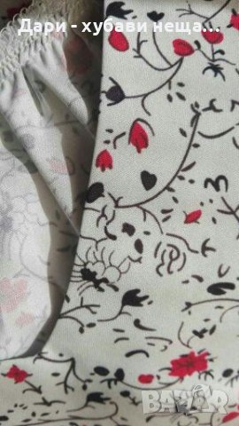 Лека блуза на цветя🍀❤M/L -XL❤🍀4379, снимка 4 - Тениски - 36685580