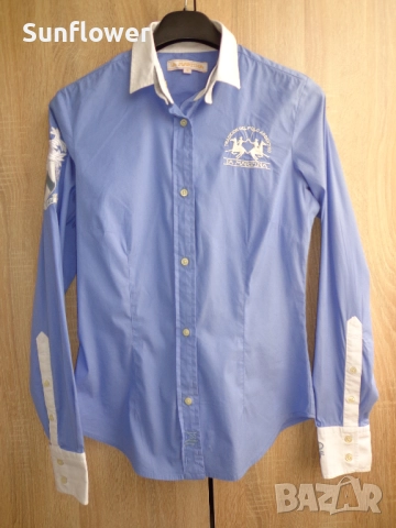 Дамска вталена синя риза La Martina, размер S