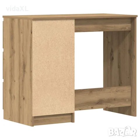 vidaXL Бюро, дъб артизан, 90x45x76 см, инженерно дърво, снимка 8 - Бюра - 56148265