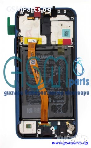 Оригинален LCD Дисплей + Рамка + БАТЕРИЯ За HUAWEI Mate 20 Lite Service Pack - Син, снимка 2 - Резервни части за телефони - 39955942