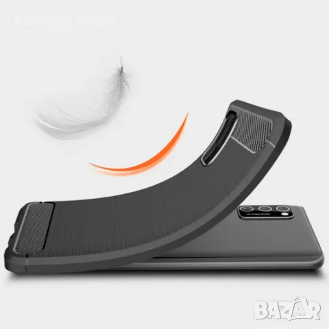 Samsung Galaxy A03s Удароустойчив Carbon Fiber Калъф и Протектор, снимка 5 - Калъфи, кейсове - 48611234