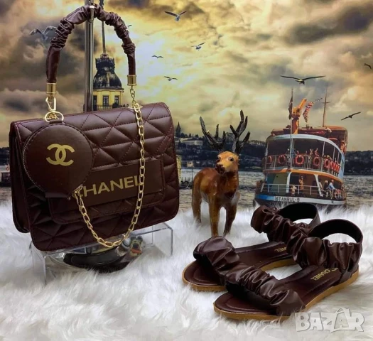 Дамски комплект Чанта и сандали  chanel на едро, снимка 10 - Чанти - 51148836