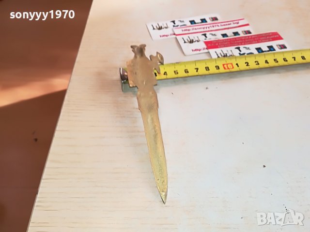 ЗЛАТЕН НОЖ ВНОС ФРАНЦИЯ 1512221941, снимка 12 - Антикварни и старинни предмети - 39022687