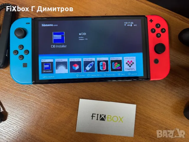 Хакнат Nintendo Switch Oled с 256gb карта и много игри Kefir Atmosphere, снимка 3 - Nintendo конзоли - 48315553
