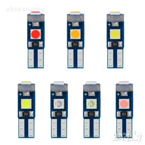  Нова T5 Led крушка 3SMD с 3030 чипове Супер ярки крушки за автомобилни табла Лампа на арматурното, снимка 9 - Аксесоари и консумативи - 50389893