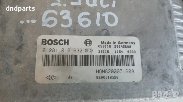 Компютър Renault Trafic 1.9 DCi 2001 0281010632 8200051608 Trafic (2001-2015), снимка 2 - Части - 55828126