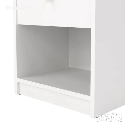 Нощно шкафче Tvilum Portland 7033149 дървен шкаф с чекмедже и рафт Мебел , снимка 8 - Шкафове - 48142601