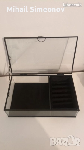 Стъклена кутия за бижута , снимка 2 - Други - 52877009