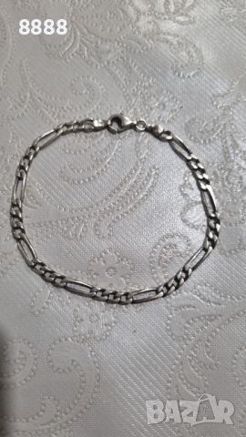 Сребърна гривна картие 925 проба , снимка 2 - Гривни - 44561027