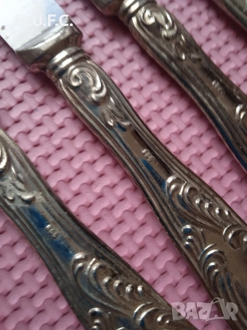 Комплект ножове сребро печат 800, снимка 7 - Антикварни и старинни предмети - 53302934
