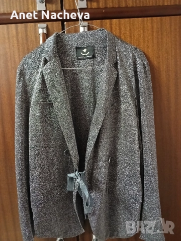 Сако дамско Официално-черно сребристо