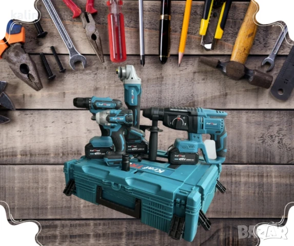 комплект акумулаторен перфоратор 
