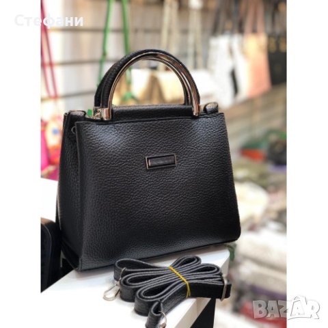 Дамска елегантна чанта с допълнителна дълга дръжка в различни цветове, снимка 6 - Чанти - 44326630