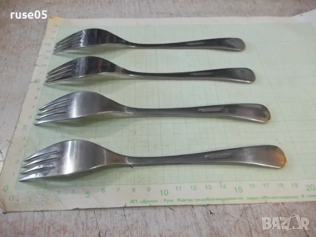 Лот от 4 бр. вилици "Перла" от завод "П.Денев-Габрово", снимка 5 - Прибори за хранене, готвене и сервиране - 48742145