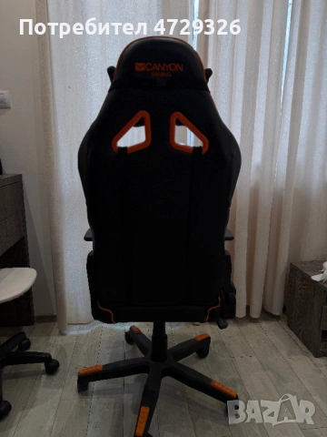 Canyon - CND-SGCH4, черен/оранжев, снимка 2 - Столове - 53933748
