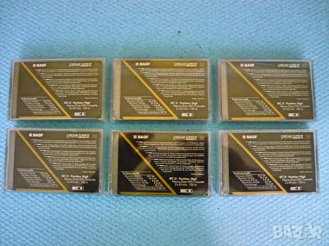 BASF Crom Super II  - лот аудио касети, снимка 2 - Декове - 56423899