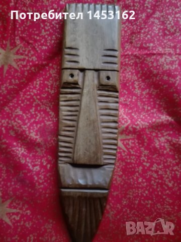 Стара дървена маска, снимка 1 - Други - 31528684