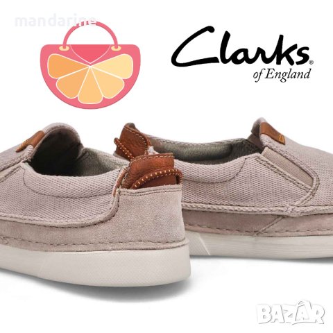 CLARKS № 44 🍊 Мъжки ежедневни еспадрили в прашно розово нови с кутия, снимка 8 - Мокасини - 40768119
