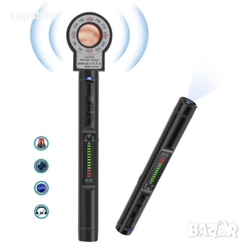 Нов детектор за скрити камери Nisanmoon Анти-шпионски Детектор, GPS локатор тракер, против подслу...