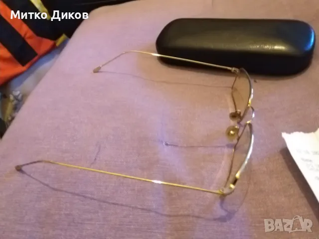 Очила маркови италиански позлатени тънки за използване на рамката с кутия и кърпичка, снимка 5 - Слънчеви и диоптрични очила - 48452706