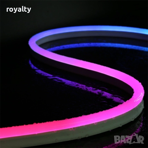 Неонови LED лентови светлини. Водоустойчиво осветление, 4.5 метра лента. Заложете на модерния блясък, снимка 5 - Декорация за дома - 52122002