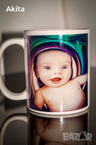 Чаша със снимка на Вашето дете, снимка 1 - Прибори, съдове, шишета и биберони - 31059435