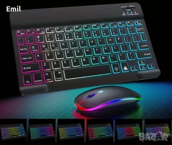 Комплект Wi-Fi безжична клавиатура и мишка