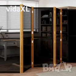 vidaXL Параван за стая, 6 панела, черен, 420x180 cм（SKU: 319182）, снимка 2 - Бюра - 56089396