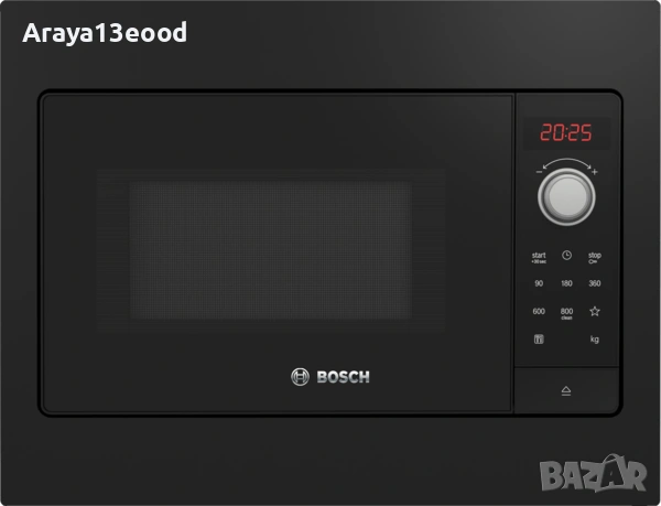 Микровълнова фурна за вграждане Bosch BFL523MB3 Series 2, 20 л, 800 W, снимка 7 - Микровълнови - 53911404