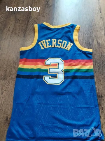 MITCHELL AND NESS DENVER NUGGETS ALLEN iverson 2006-07 - мъжки колекционерски потник КАТО НОВ С, снимка 7 - Тениски - 55792659