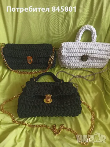Ръчно плетени дамски чанти на една кука, снимка 13 - Чанти - 49353948
