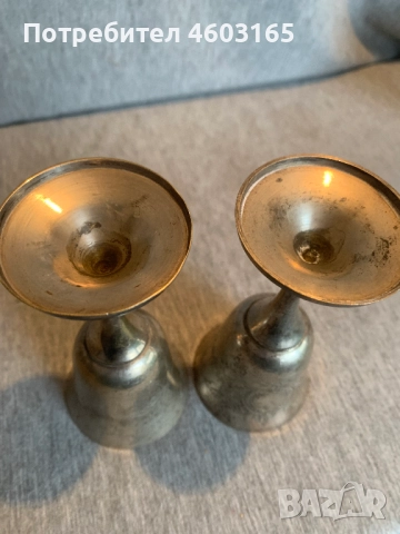 Месингови чаши гравирани, снимка 6 - Антикварни и старинни предмети - 52868255