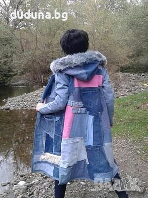 Страхотен дънков елек с пух "есен зима" на duduna.bg!, снимка 5 - Елеци - 37890126